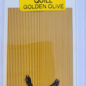 Synthetic quill golden olive