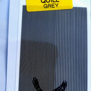 Synthetic quill gris